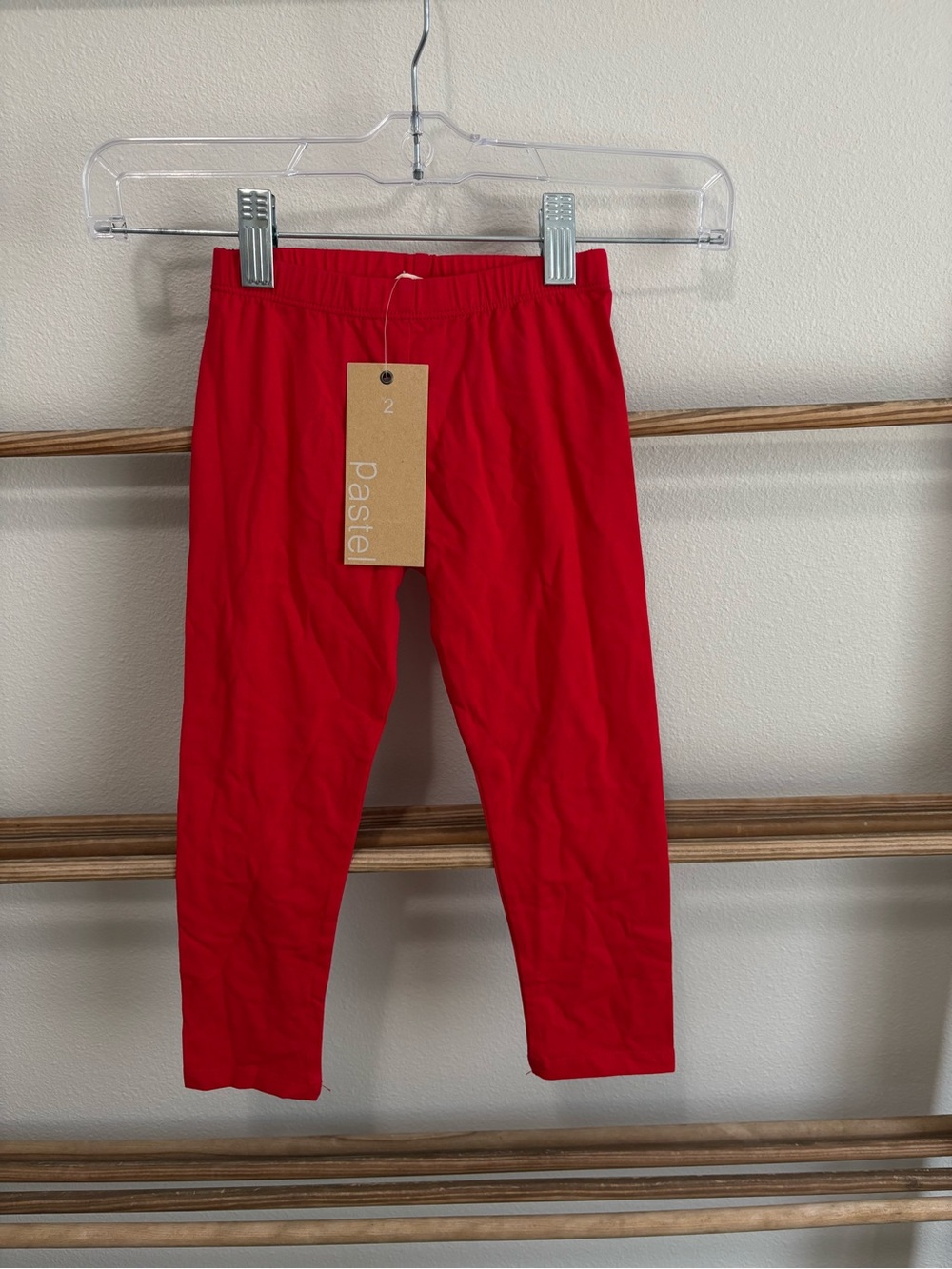 Pastels Red Kids' Leggings | multiple sizes available | NWT